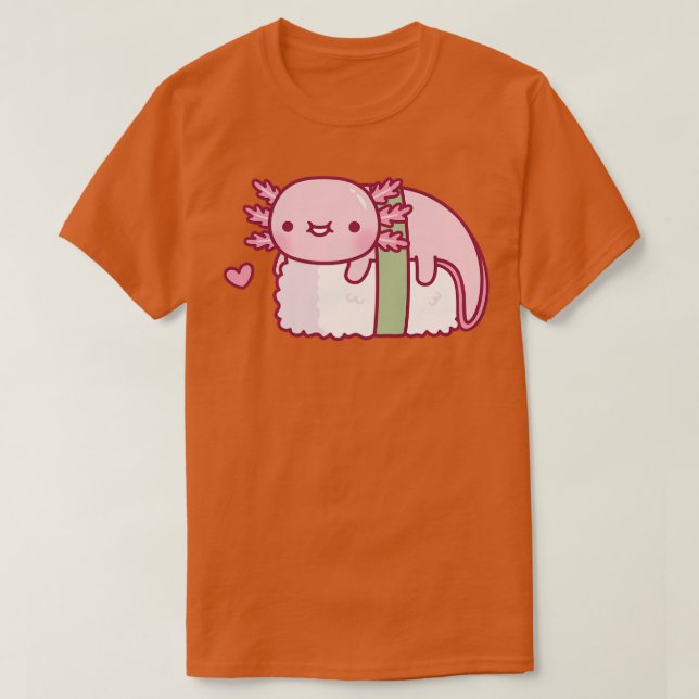 Camiseta Cute Axolotl Sushi Doodle Funny (Diseño del anverso)