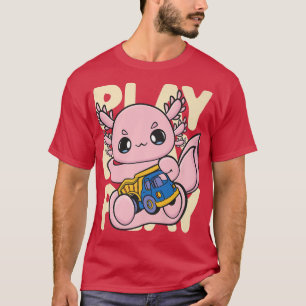 Camiseta Cute Axolotl With Truck For Trucker 