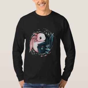 Camiseta Cute Axolotl Yin Yang Plush Mascotas Cherry Blosso