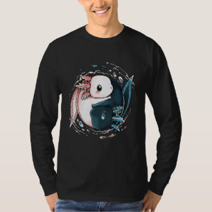 Camiseta Cute Axolotl Yin Yang Plush Mascotas Yin Yang Rept