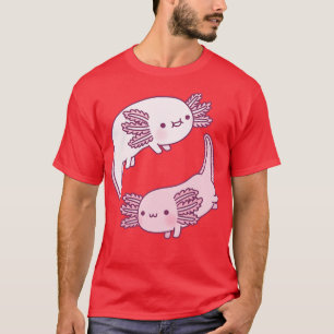 Camiseta Cute Axolotls Yin Yang