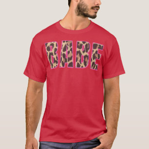 Camiseta Cute Babe Estampado de Leopardo Bridal Fiesta de D