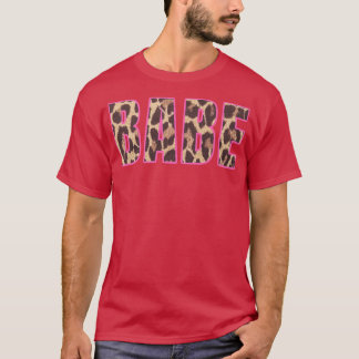 Camiseta Cute Babe Estampado de Leopardo Bridal Fiesta de D