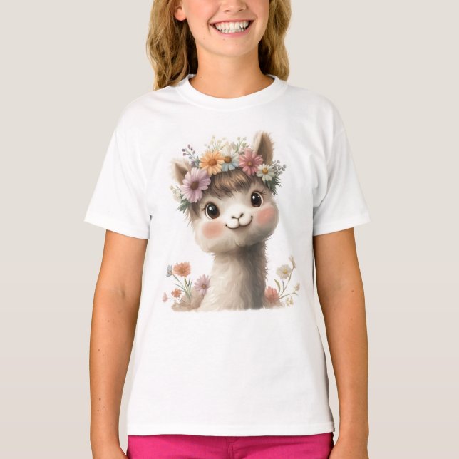 Camiseta Cute Baby Alpaca (Anverso)