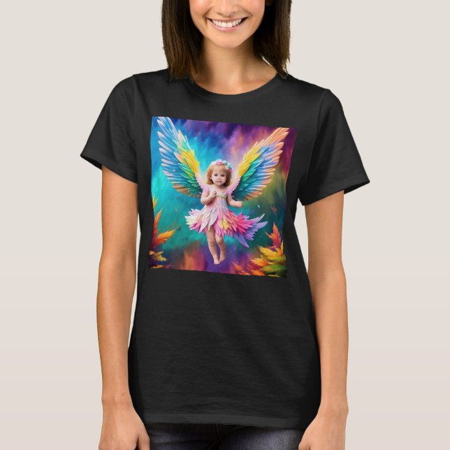 Camiseta Cute Baby Angel Wings Art-38424 (Anverso)
