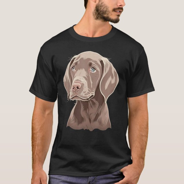 Camiseta Cute baby dog Weimaraner Puppy 1 (Anverso)