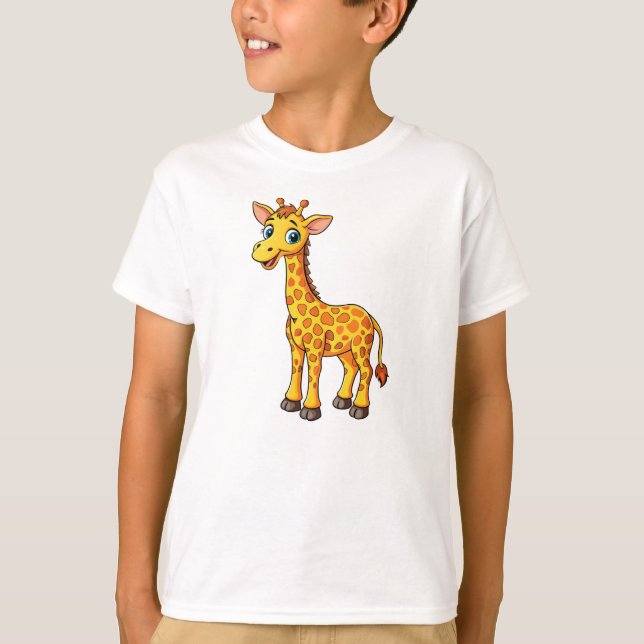 Camiseta Cute Baby Giraffe Cartoon-35281 (Anverso)