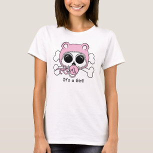 Camiseta Cute Baby Girl Skull