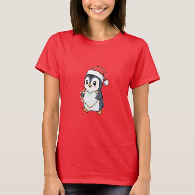 Camiseta Cute Baby Penguin Design T-Shirt (Anverso)