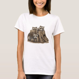 Camiseta Cute Baby Raccoons