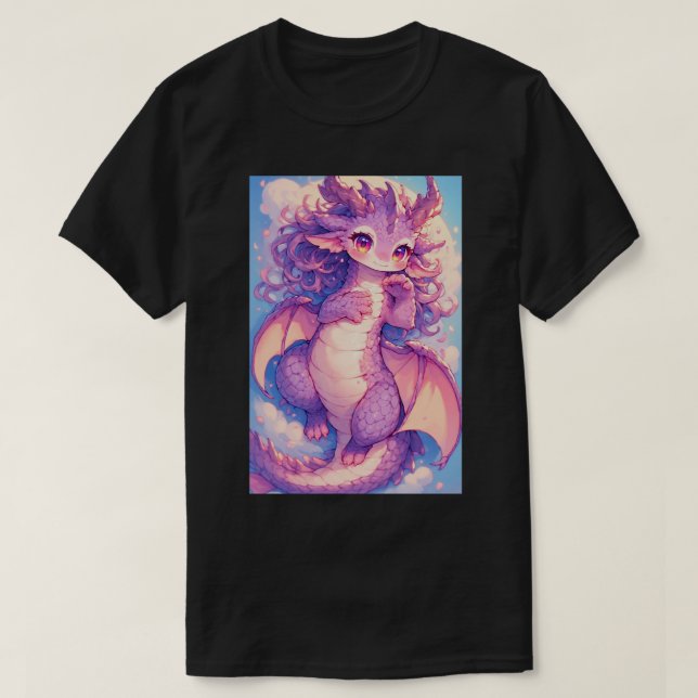 Camiseta Cute Baby Rave Dragon Anime Kawaii Art 02 (Diseño del anverso)