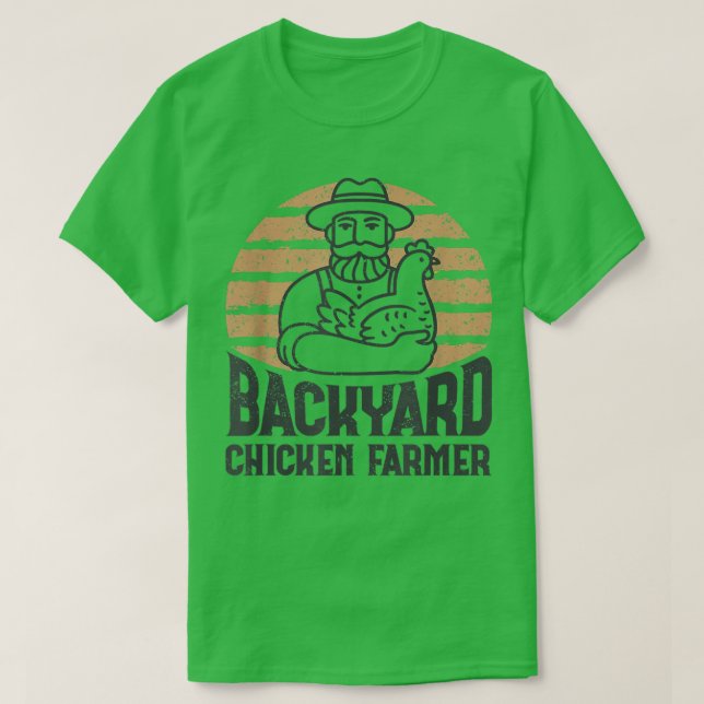 Camiseta Cute Backyard Chicken Farmer Farm Man Retro Love F (Diseño del anverso)