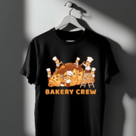 Camiseta Cute Bakery Crew Cartoon Chefs Baking Team Gift