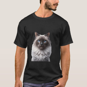 Camiseta Cute Balinese Cat Tee - Retrato Felino del Amante