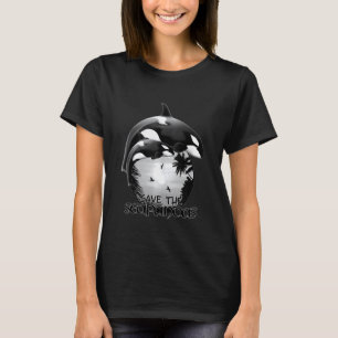Camiseta Cute ballenas orcas salva el tanque de las Seapand