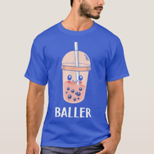 Camiseta Cute Baller Boba Tea Bubble Tea Anime Kawaii Neko