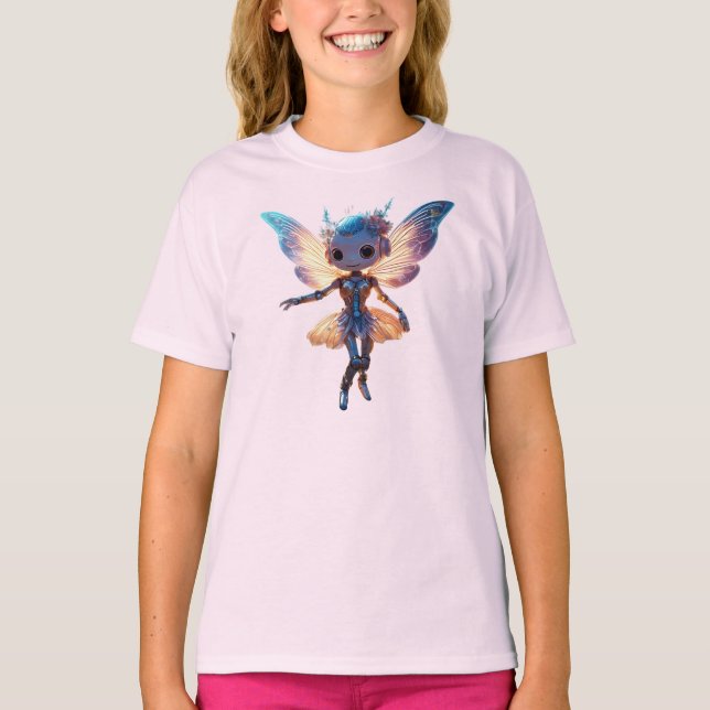 Camiseta Cute Ballerina Dancing Robot Pixie (Anverso)