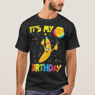 Camiseta Cute Banana Face Balloons Feliz Me Eres Mi 20°