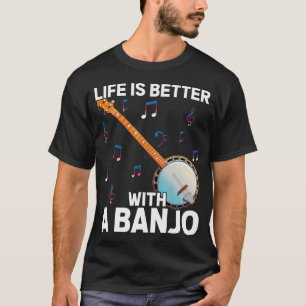 Camiseta Cute Banjo Para Blues de Música Country Bluegrass