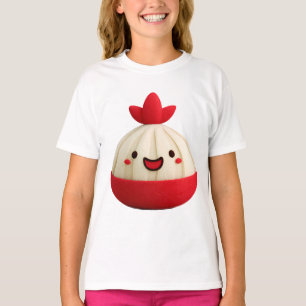 Camiseta Cute Baozi Dumpling – Personaje de comida sonrient