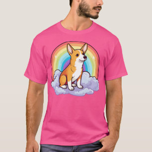 Camiseta Cute Basenji Nube arcoiris Perro Kawaii Feliz Cupp