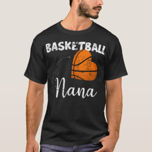 Camiseta Cute Basketball Heart Basketball Nana T-Shirt