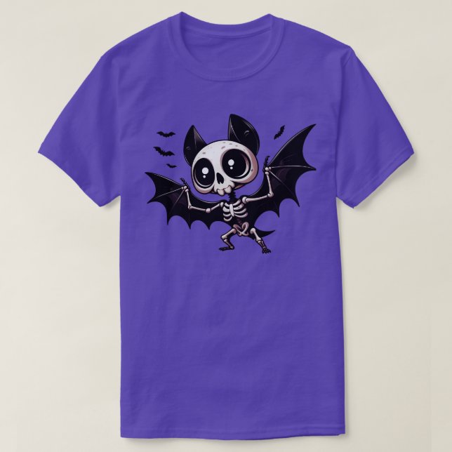 Camiseta Cute Bat Skeleton (Diseño del anverso)