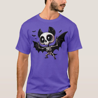 Camiseta Cute Bat Skeleton