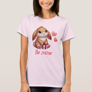 Camiseta Cute, Be Mine El día de San Valentín conejo conejo