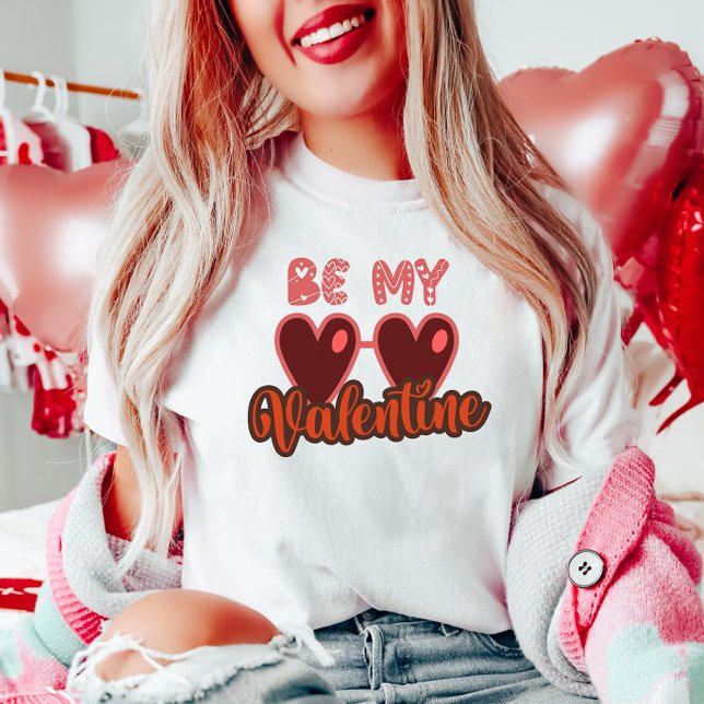 Camiseta Cute Be my Valentine (Subido por el creador)