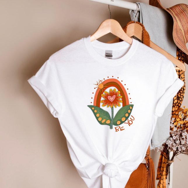 Camiseta Cute Be You Floral Rainbow Modernidad Inespiritual (Subido por el creador)