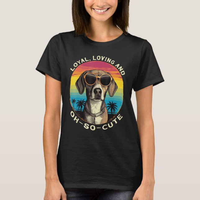Camiseta Cute Beagle Breed Loyal Loving Dog (Anverso)