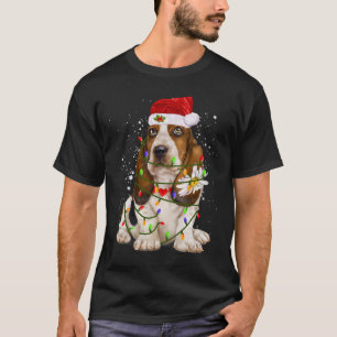 Camiseta Cute Beagle Dog Luces Santa Hater
