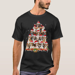 Camiseta Cute Beagles árbol de Navidad perro Santa Xmas Tee