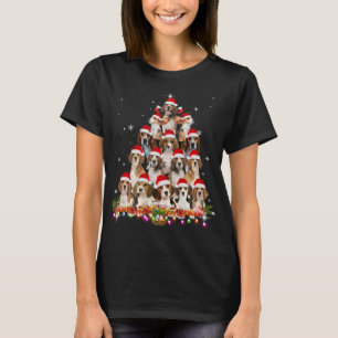 Camiseta Cute Beagles Christmas Tree Dog Santa Xmas Funny P