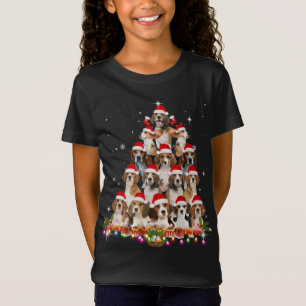 Camiseta Cute Beagles Christmas Tree Dog Santa Xmas Funny P