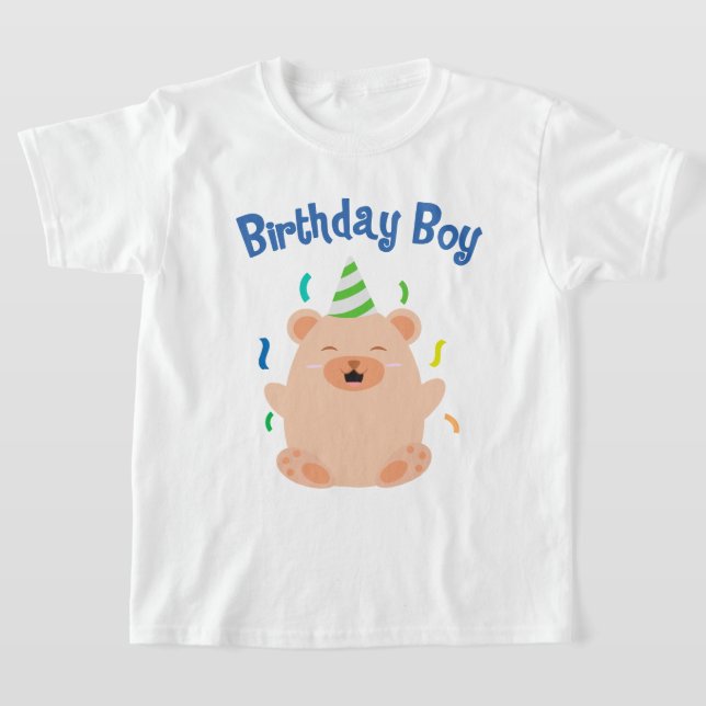 Camiseta Cute Bear Birday Boy (Distribución)