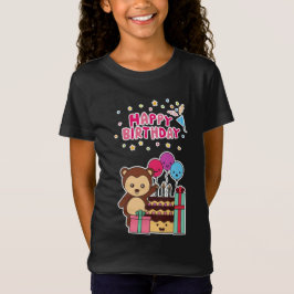 Camiseta Cute Bear Birthday Celebration - Adorable Cartoon 