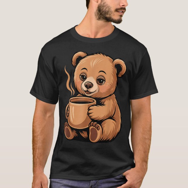 Camiseta Cute Bear Design For Bear Lover And Bear  (Anverso)