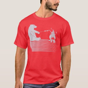 Camiseta Cute Bear Grilling Barbecue Wildlife Nature