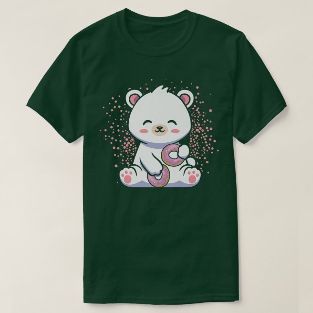 Camiseta Cute Bear Kawaii Style Premium (Diseño del anverso)