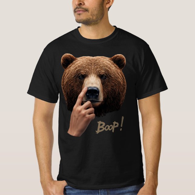 Camiseta Cute Bear Nose Boop Tee – Boop! (Anverso)