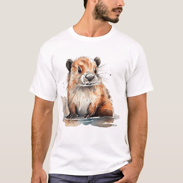 Camiseta Cute Beaver (Anverso)