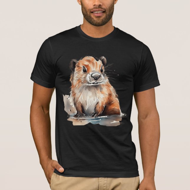 Camiseta Cute Beaver (Anverso)