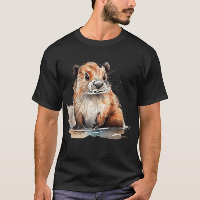 Camiseta Cute Beaver (Anverso)
