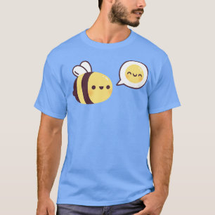 Camiseta Cute Bee Be Happy Emoji Doodle