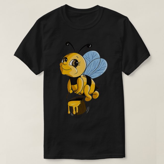 Camiseta Cute Bee Honeycomb Beekeeper Gift (Diseño del anverso)