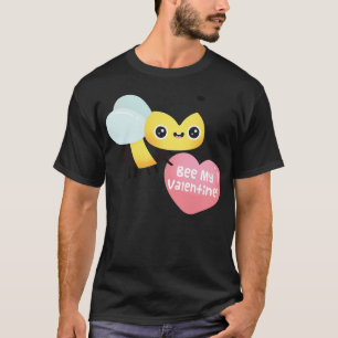 Camiseta Cute Bee My Valentine Día de San Valentín Pun toon