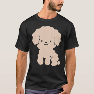 Camiseta Cute Beige Poodle