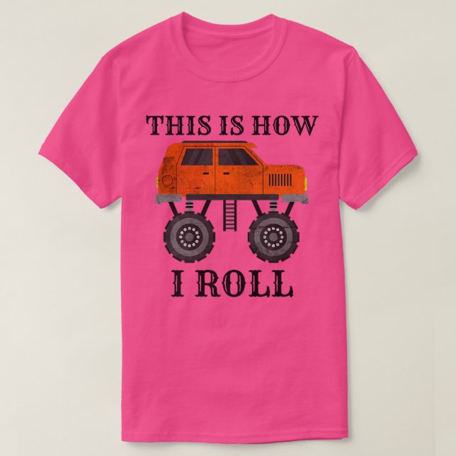 Camiseta Cute Big Car Guay Así Es Como Monto A Los Camioner (Diseño del anverso)